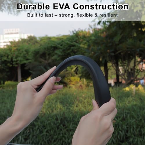 Image of STHIRA Car Mini Flame Decorative Spoiler EVA Dragon Horn Style Auto Trim with Adhesive, Waterproof Exterior Car Decoration for Roof, Hood & Trunk, Universal Fit for Cars & SUVs, 30x6.6cm