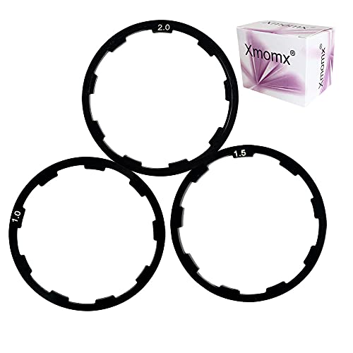 Xmomx Fahrrad-Schwungrad-Unterlegscheibe, Abstandshalter, Kassetten-Headset, Dichtung, Nabe, Tretlager, Fahrrad, Schwungrad, Achse für MTB, Rennrad, 1 mm, 1,5 mm, 2 mm, 3 Stück Cover
