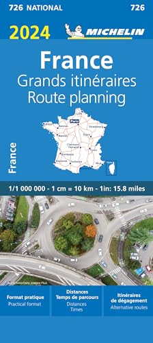 Carte Nationale France - Grands itinéraires/Route planning 2024