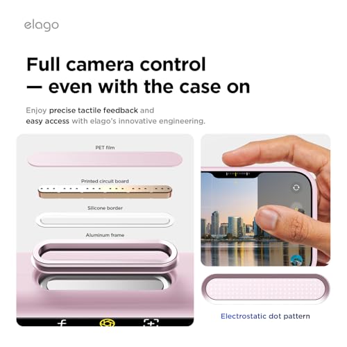 Image of elago for iPhone 17 Pro Max Case, Premium Magnetic Silicone Case, Compatible with MagSafe, Liquid Silicone Material, Protective Cover, Shockproof, Slim Phone, 6.9 inch (Light Lilac)