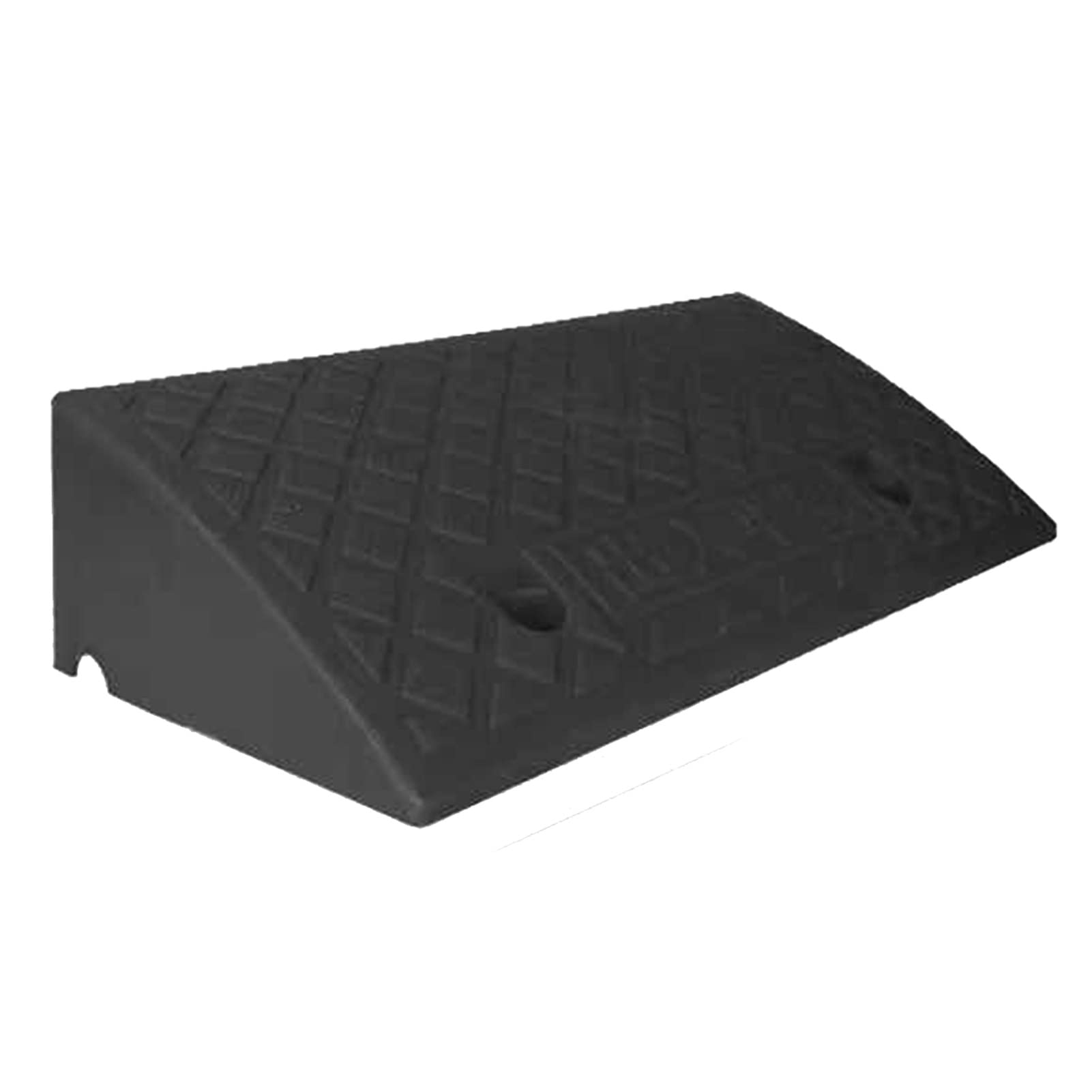Gradini per Dossi in Salita, Rampe per Rampe in Plastica per Auto, Tappetini in Salita, Tappetino in Plastica Leggero Colorato per Parcheggio in Strada (Nero/13, 5cm)