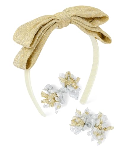Gymboree,and Toddler Headbands and Hair Accessories,Gold and Silver,One Size
