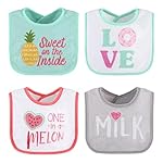 The Peanutshell Baby Girl Terry Bib Set of 8-100% Cotton, Soft, Absorbent Baby Bibs, Toddler Girl Set, Newborn & Infant Bib - Pink - Image 4