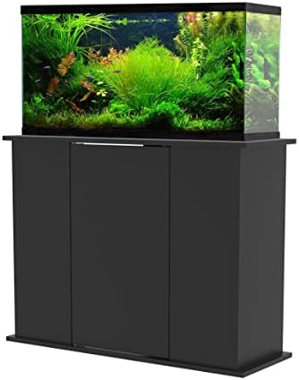 Aquatic Fundamentals, 30/38/45 Gallon Wood Aquarium Stand, 37.37" L x 13.12" W, Black