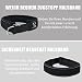 Weich Neopren Gepolstert Hundehalsband (4cm Breite) Reflektierend Hund Halsband mit Robust Nylon & Zugstopp, Bequem Zughalsband Dressurhalsband für Kleine Mittlere Große Hund Anti-Zug Walken L,Schwarz