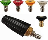 BOTINDO Turbo Nozzle for Pressure Washer, Rotating Turbo Nozzle and Nozzle Tips Multiple Degrees,...