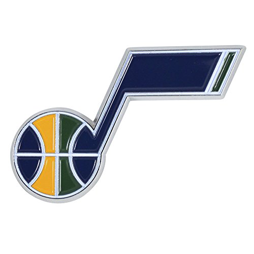 Logotipo de metal 3D de Utah Jazz, emblema troquelado FANMATS de alta resistencia