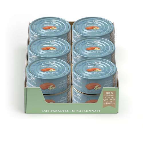 MjAMjAM - Premium Nassfutter für Katzen - Mixpaket 3 - Wild & Kaninchen, Pute, Ente & Geflügel, Herzen, Huhn, Rind, 6er Pack (6 x 400 g), Getreidefrei Mit Extra Viel Fleisch 2 TERRA FELIS Lachs, Mono-Protein Nassfutter, 12x80g I Premium Katzennahrung in 100% Lebensmittelqualität Aller Rohstoffe I Hohe Akzeptanz, 90% Fleischanteil, getreidefrei I Alleinfuttermittel