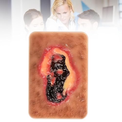 Skin Wound Model, Realistic Skin Anatomy Simulator for Nursing Education, Dry & Wet Wound Assessment Training Kit for Dermatology Students & Clinical Practice,B