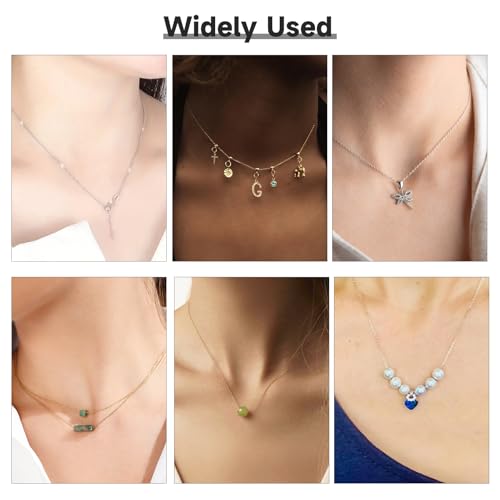 GTVOODX 10Pcs 18k Gold Plated 1mm Snake Stainless Steel Chain Necklace Bulk by GTVOODX - Used condition - Image 7