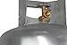 Flame King YSN100-GALV 100LB Galvanized Steel Propane Tank with POL Valve, Rust and Corrosion-Free, Built to Last