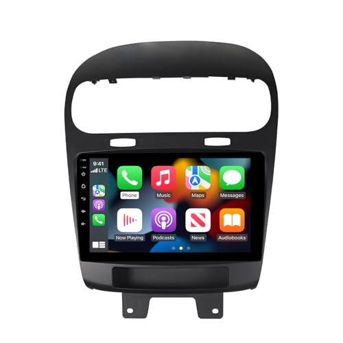 Image of ASURE 8core 4+64G Android 15 Car Stereo Radio for Dodge Journey 2011-2019 | Wireless CarPlay & Android Auto,9 inch 1280x800 HD, Bluetooth 5, WiFi, GPS navigation Head Unit, Plug & Play, SWC, Camera
