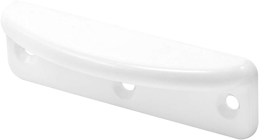 Prime-Line F 2707 Deluxe Sash Lift, 3-3/16 In., Wrought Steel, Painted White (2 Pack)