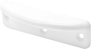 Prime-Line F 2707 Deluxe Sash Lift, 3-3/16 inch, Wrought Steel, Painted White, Decorator Style, (2-Pack)
