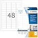 Produktbild HERMA 9531 Wetterfeste Folien-Etiketten DIN A4 (45,7 x 21,2 mm, 10 Blatt, Polyethylen, matt) selbstklebend, bedruckbar, extrem stark haftende Outdoor Klebefolie, 480 Klebeetiketten, weiß