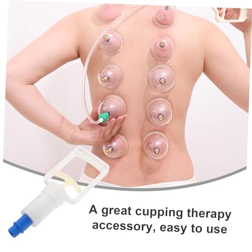 VOSAREA Bomba de Mano para Ventosas con Tubo de Extensión - Bomba de Vacío para Terapia de Puntos de Acupuntura - Herramienta de Succión Manual para Masaje en Casa, Accesorios de Reemplazo para Alivio miniatura 2
