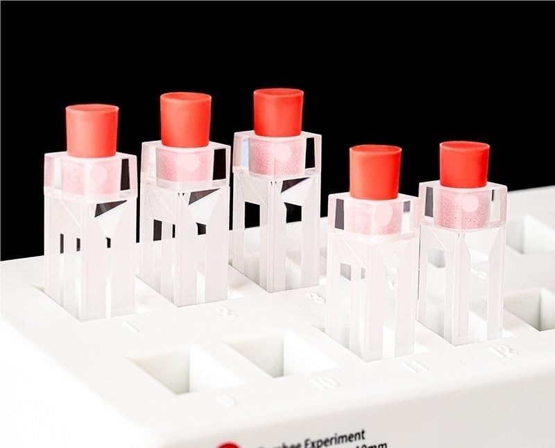 Piatto colorimetrico chiuso fluorescente al quarzo - volume da 350ul a 1750ul, tecnologia di sinterizzazione della fritta 1pcs((01)350ul)