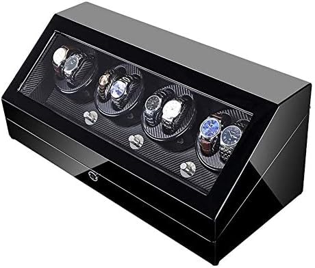 FENOKD Mechanical Watch Shaker 8+12 Automatic Watch Winder Box with LED Illumination Quiet Motor Piano Paint Exterior Large 4 Rotation Modes