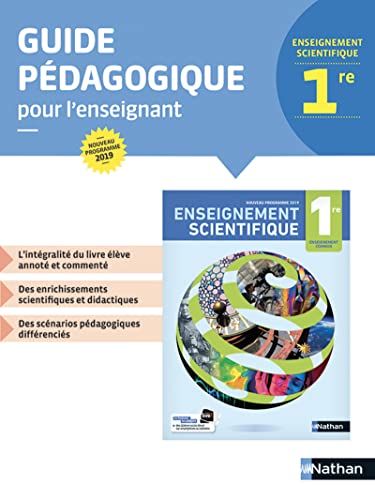 livre Enseignement Scientifique 1re - Livre du Professeur 2019