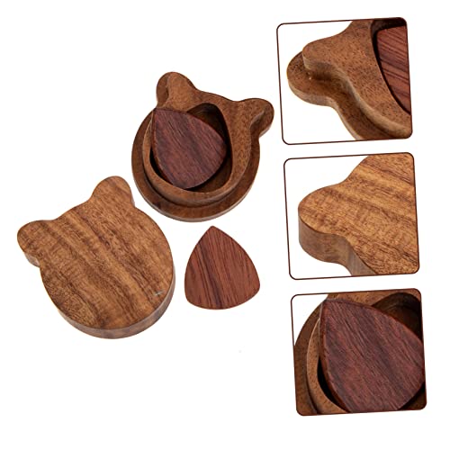 GAXIRE 1 Set Électrique Guitare Médiators Ukulélé Médiators Boîte De Médiators Ukulélé Pick Boîte De Plectre en Bois Boîte en Bois Électrique Guitare Accessoires Naturel Médiators - Les Beatles, Paul McCartney, John Lennon, RIngo Starr, George Harrison GAXIRE 1 Set Électrique Guitare Médiators Ukulélé Médiators Boîte De Médiators Ukulélé Pick Boîte De Plectre en Bois Boîte en Bois Électrique Guitare Accessoires Naturel Médiators – Image 4