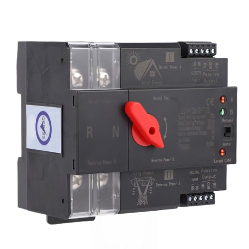 Commutateur de transfert automatique double alimentation ATS 100A triphasé rail DIN - 2