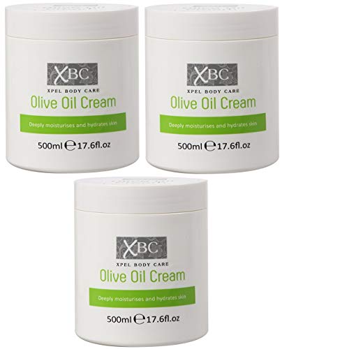 Crème à l'huile d'olive XBC pour le soin quotidien de la peau sèche