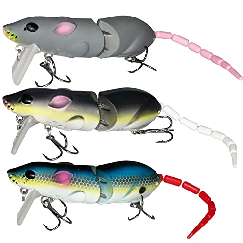 Leurre rat de pêche topwater pour décider les black-bass éduqués cachés sous les branches