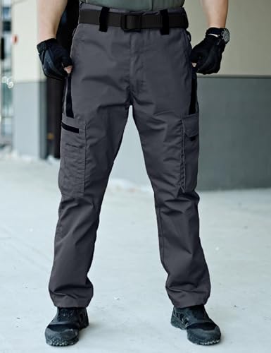 Men's Hiking Tactical Pants Lightweight Work Cargo Pants Waterproof Outdoor Trousers Pants for Men2
