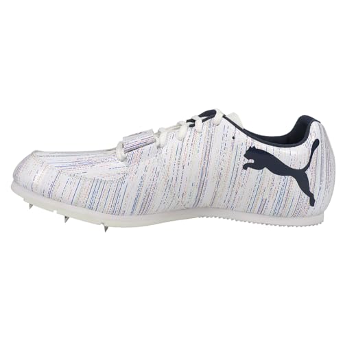 PUMA PUMA mens Evospeed Long Jump 8 Sp Track and Field Shoe, Puma White-spellboun, 9.5 US