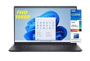 Dell Inspiron 15 3000 Business Laptop, 15.6"" FHD Display, 12th Gen Intel Core i7-1255U, Windows 11 Pro, 16GB DDR4, 512GB PCIe SSD, WiFi 6, SD Card Reader, Long Battery Life, Silver
