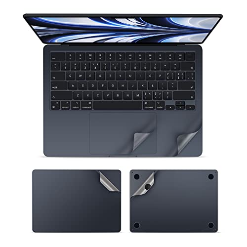 Vfeng - Premium 6 In 1 3M Vinyl Full Body Laptop Skin Cover Decals For 2022+ Macbook Air 13.6" (Model: A2681), Screen Protector For Macbook Air 13 Inch Accessories -Midnight #TOP2