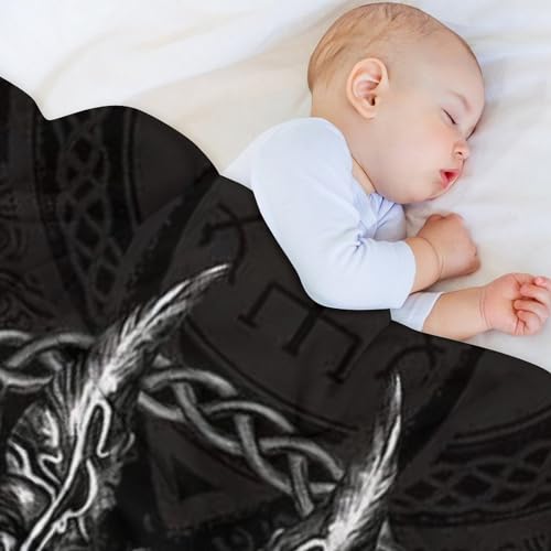 Manta vikinga de franela suave para cama y sofá de 150x200 cm 5