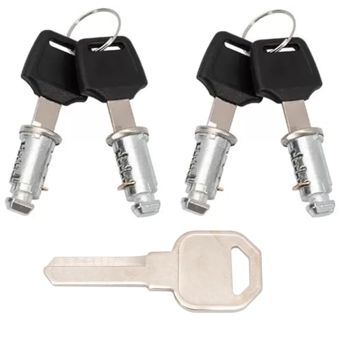 WADY Lock Set for Roof Rails, 4PCS Roof Rack Roof Box Barrel Security Locks Roof Cargo Lock for Bike Rack Roof Racks Ski Rack Cross Bars Towers Kayak Rack with Keys