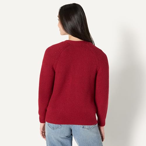 Image of Amazon Essentials Women's Soft Touch Ribbed Blouson V-Neck Cardigan Sweater