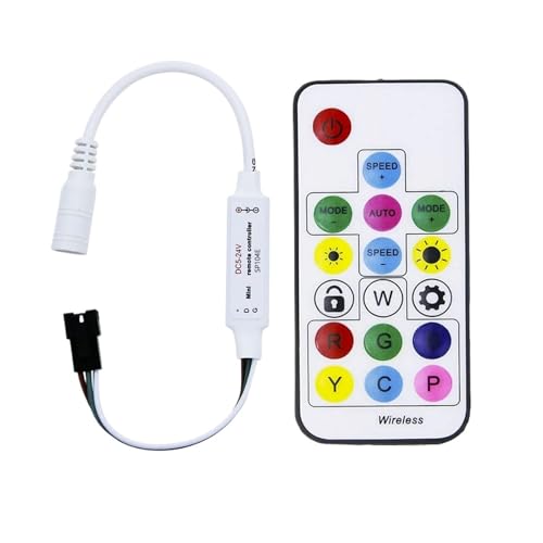 Contrôleur Symphony SP104e pour ruban LED polychrome 5-24V avec télécommande