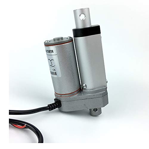 24v 1 Inch Stroke Linear Actuator 20lbs90NMaximum Lift with Mounting Brackets 100mm/s