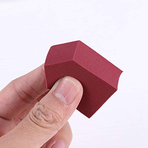 Lurrose 30 unidades úmidas e secas de uso duplo Jelly Pentágono Esponja facial Puff ferramenta de li