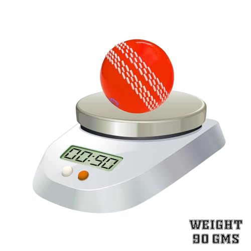 Image of Whitedot Synthetic Rubber Practice Cricket Ball /Wind Balls (90 GMS) for - Indoor & Outdoor Street & Beach Cricket (Pack of 6) (Orange)
