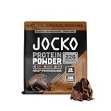Jocko Fuel Mölk Whey Protein Powder 22g Protein - Low Sugar Monk Fruit Blend - Muscle Recovery & Growth, Packaging May Vary (26 Servings, Chocolate Milkshake)