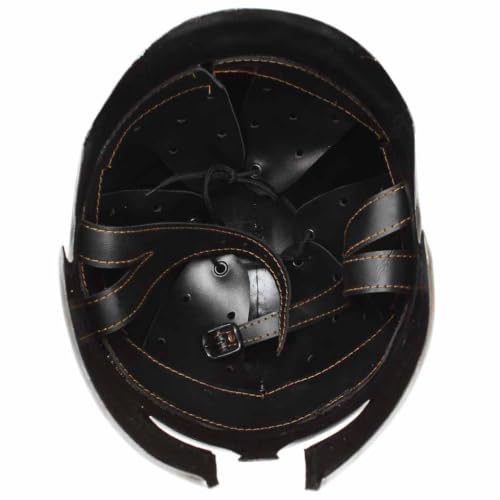 MBDRKVGF Grecki kask wojowniczy w stylu antycznym, replika stali 18 kalibru, do LARP, Cosplay, historyczna rekonstrukcja
