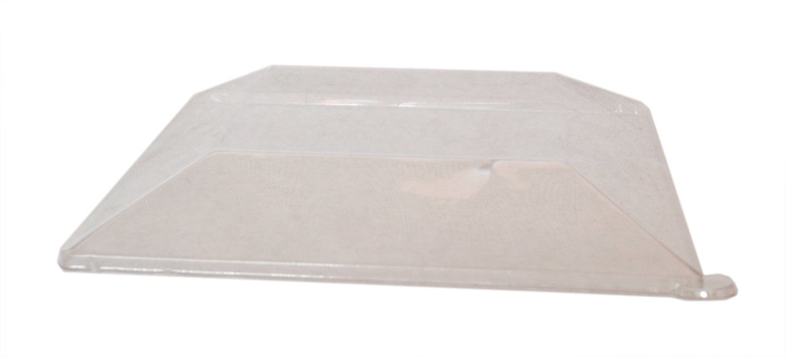PacknWood Clear Plastic Lid for 6.2" x 6.2" Sugarcane Square Plate (Case of 250)