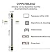 immagine 6PremiumTech - Cavo HDMI 2.1-1M - Portata Fino a 10K e 4K 120hz - Ultra High Speed 48GB/s - Dynamic HDR - Cavo per TV, PC, Playstation - Dynamic HDR - Cavo per tv, pc, playstation