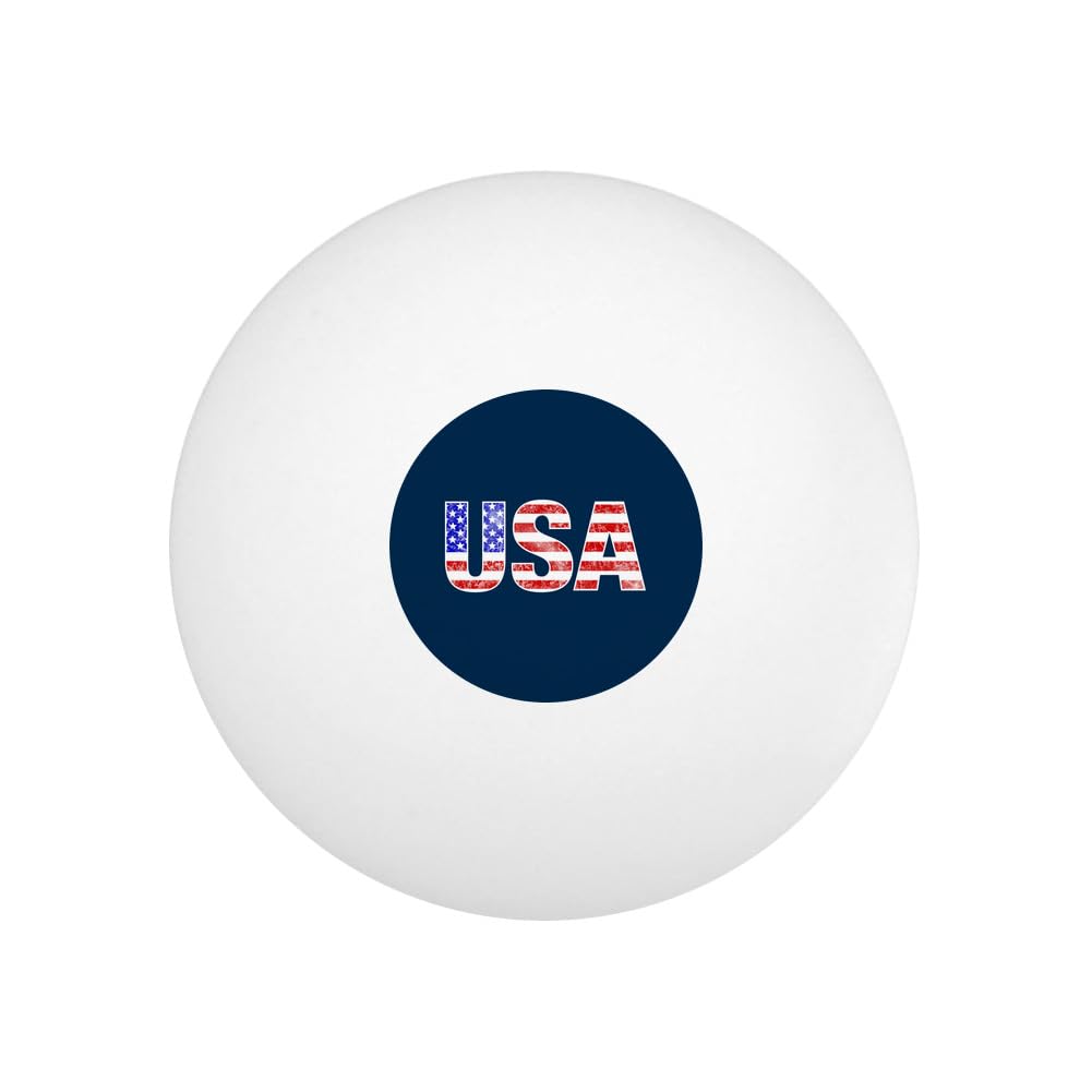 GRAPHICS & MORE USA Flag Novelty Table Tennis Ping Pong Ball 12 Pack with Storage Bag