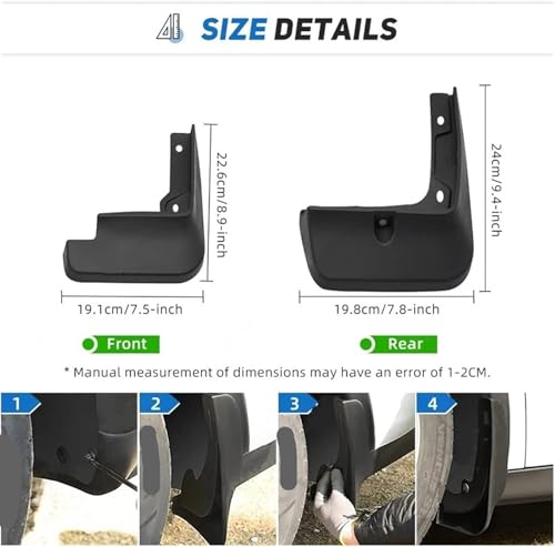 Guardabarros delanteros Hyundai Elantra AD 2016-2019 para evitar daños por piedras y barro 2