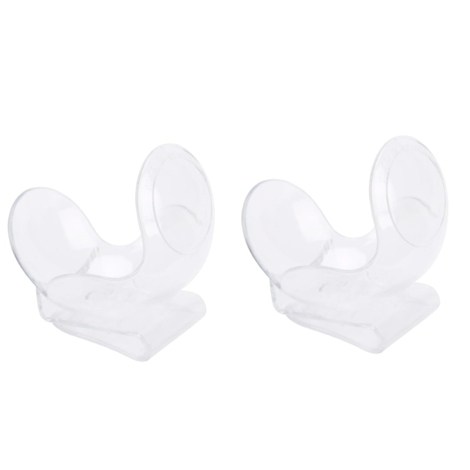 Beufee Tennis Ball Holder Waist Clip, 2Pcs Tennis Ball Clip ABS Waistband Clip Holder Sports Equipment for Tennis Training (Transparent)