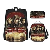 piratas del caribe juego pc 2003 Juego de mochila escolar: las elegantes mochilas son perfectas para tus niños pequeños. El juego viene con una bolsa escolar, una bolsa de almuerzo aislada y un estuche para lápices. Colores vibrantes. Bonito y elegante. Regalo ideal para cumpleaños, vuelta a la escuela y Navidad para niñas y niños.