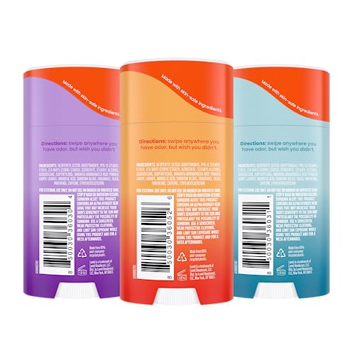 Image of Lume Whole Body Deodorant - Smooth Solid Stick - 72 Hour Odor Control - Aluminum Free, Baking Soda Free and Skin Safe - 2.6 Ounce (Pack of 3) (Clean Tangerine, Lavender Sage, Unscented)
