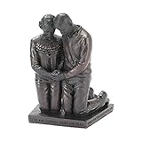 Dicksons Love Cherish Praying Husband Wife 5.5 Inch Gray Resin Stone Table Figurine