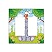 Cute Elephant 2 Gang Double Rocker Light Switch Plate Covers Decorative, Forest Bird Cartoon Animal Wall Plate Decora Switchplate Faceplate for Kitchen Bedroom Living Room Decor