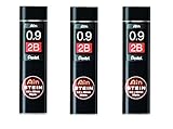 Cable negro [3pcs Set.] Pentel Ain – Minas para portaminas 0,9 mm 2B de Japón
